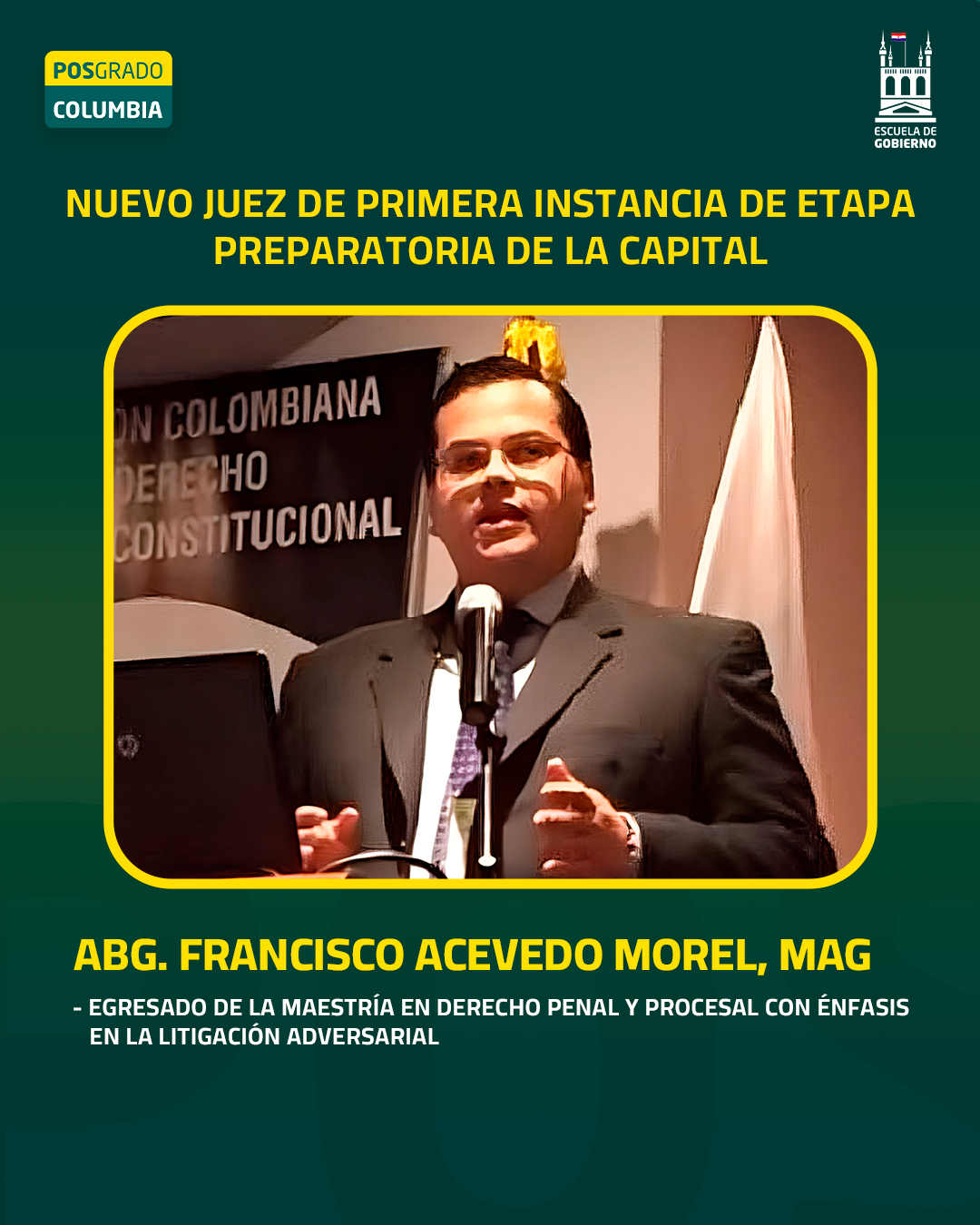 Abg. Francisco Acevedo Morel, Mag