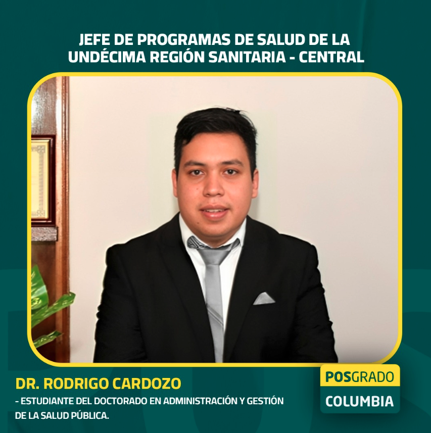 Dr. Rodrigo Cardozo, nuevo Jefe de Programas de Salud de la XI Región Sanitaria - Central.