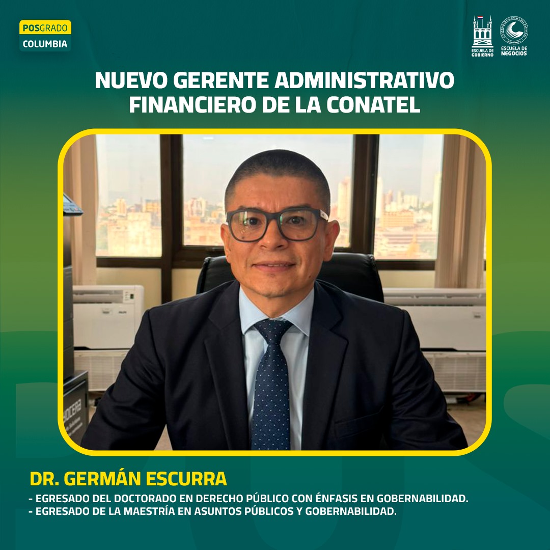 Dr. Germán Escurra, Gerente administrativo financiero de la CONATEL